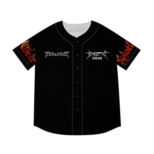 Deranged Fire Elemental! Men's Baseball Jersey (AOP)