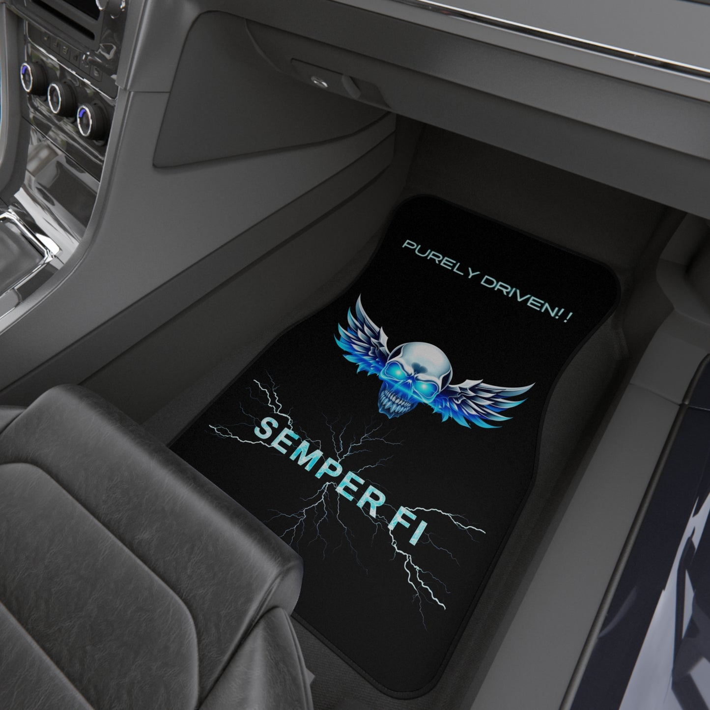 Car Mats - Purely Driven, Always Faithful Deranged Sykotic Gear Set of 4