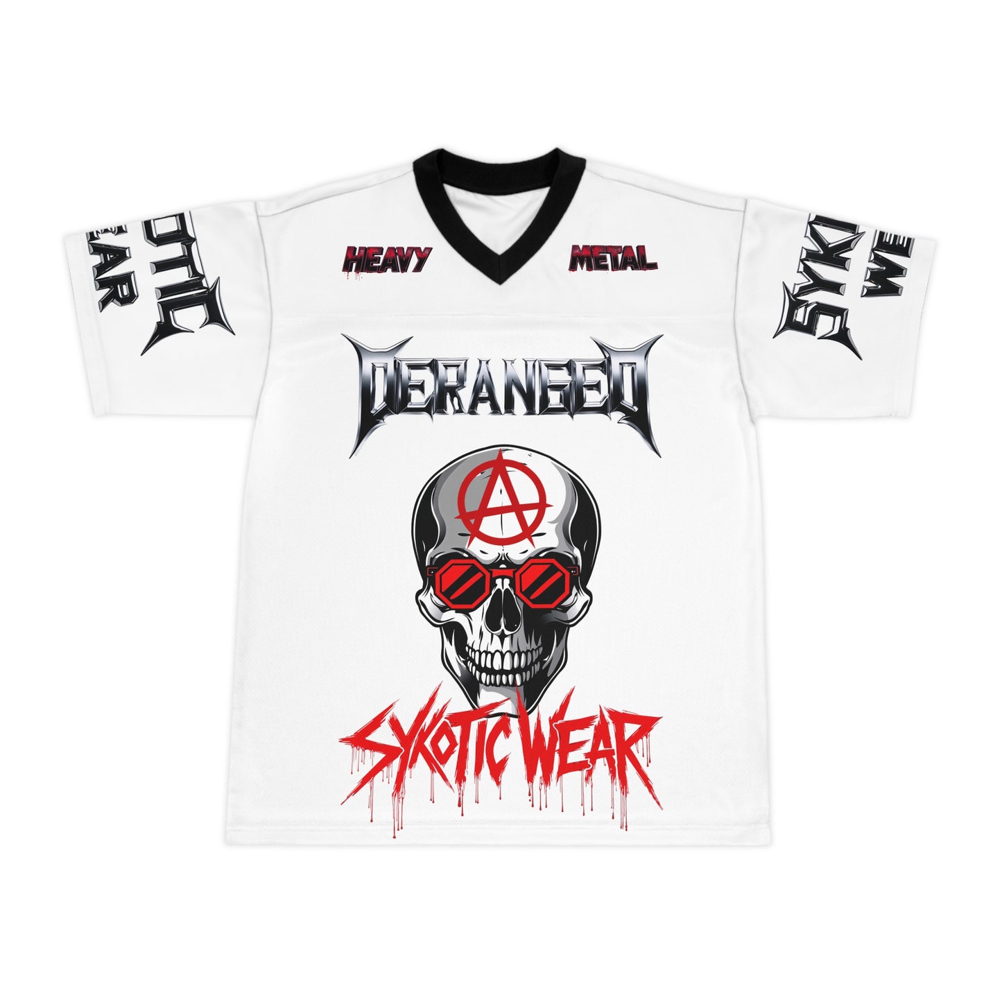 Football Jersey - Heavy Metal Deranged Sykotic Design