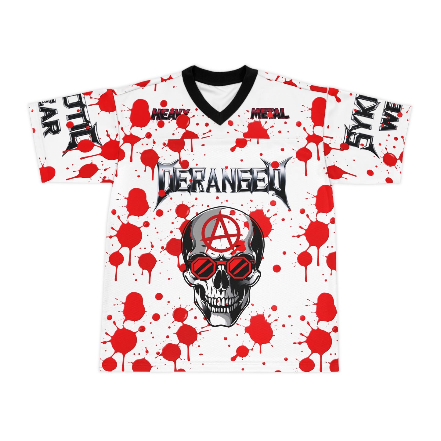 Football Jersey - Heavy Metal Deranged Sykotic Design