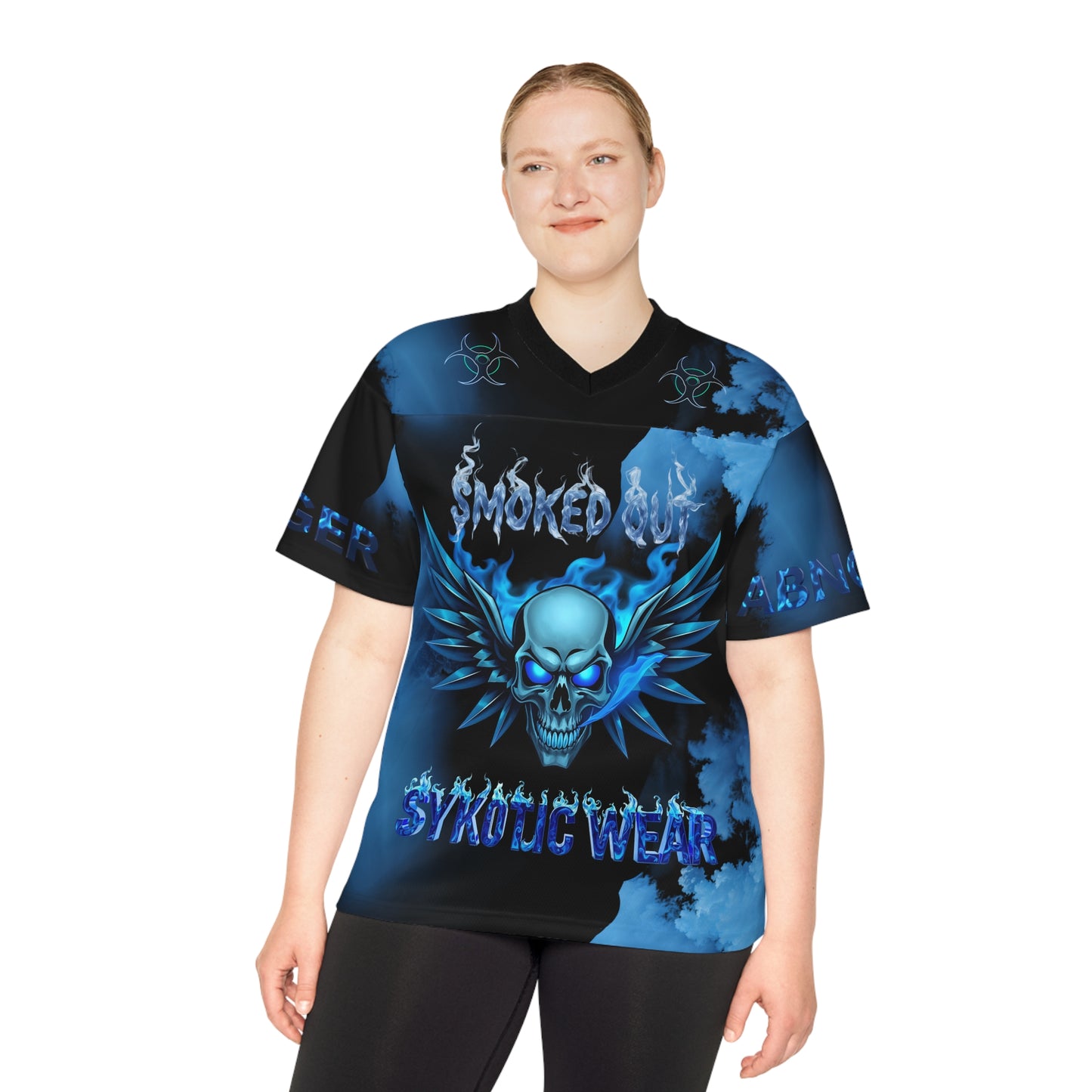 Unisex Football Jersey - Bold Skull Design, Perfect for Game Day, Concerts, Parties, Sports Events, Gifting