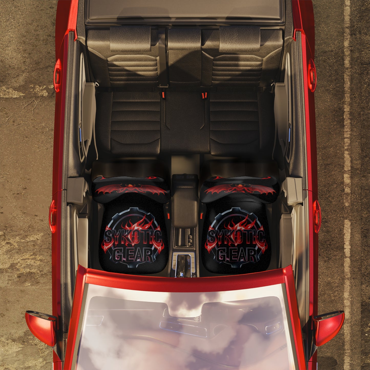 Car Seat Covers - Deranged Sykotic Gear Design