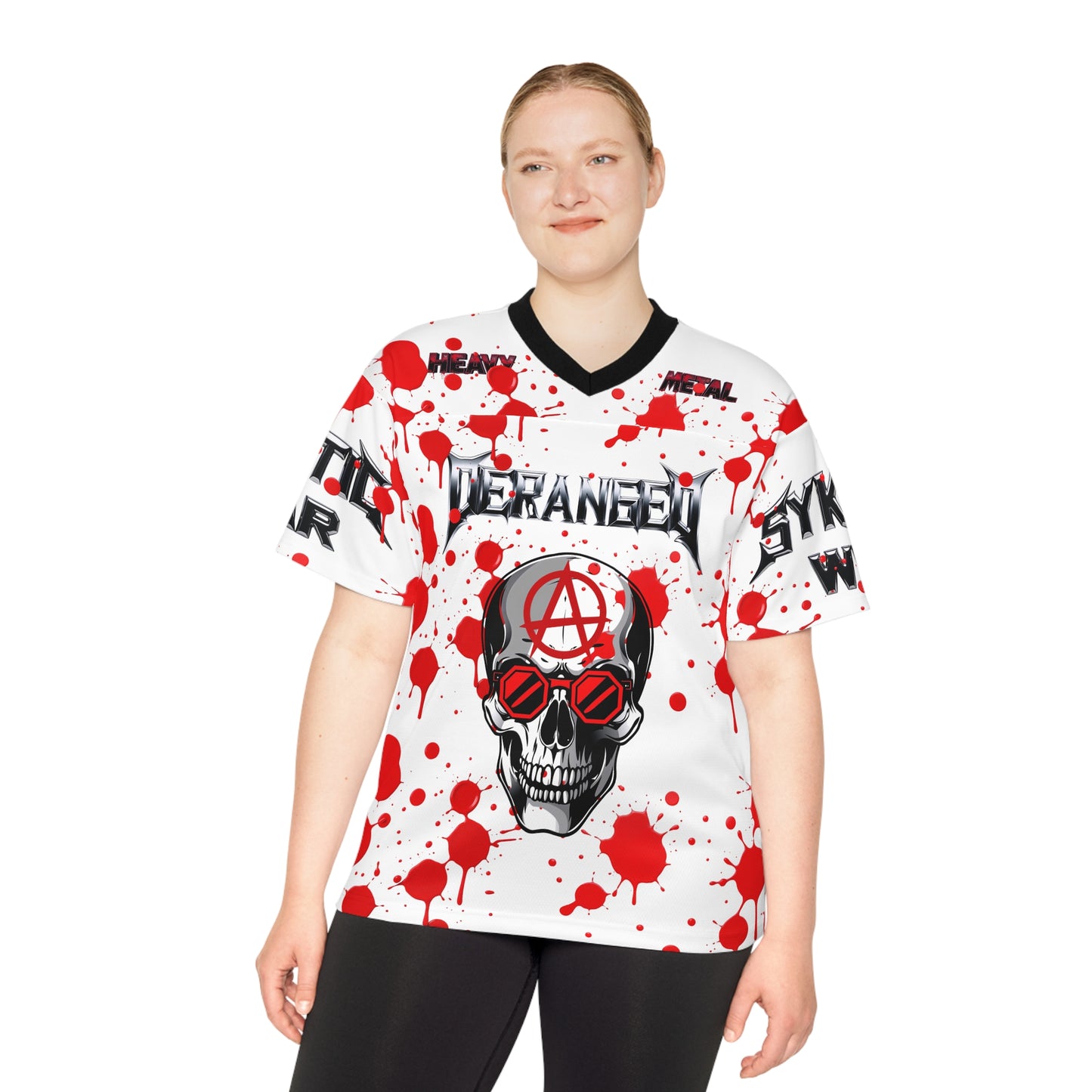 Football Jersey - Heavy Metal Deranged Sykotic Design