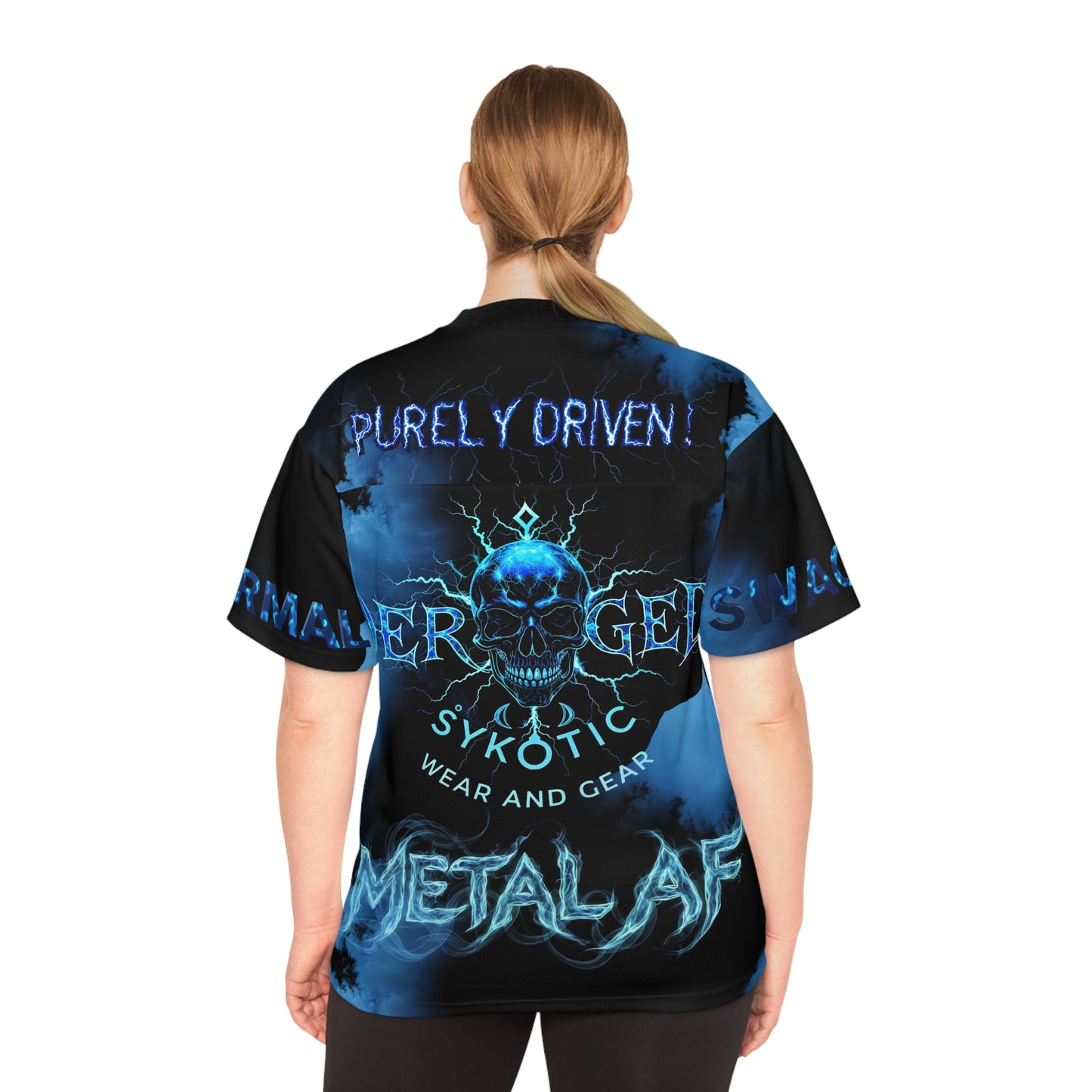 Unisex Football Jersey - Bold Skull Design, Perfect for Game Day, Concerts, Parties, Sports Events, Gifting