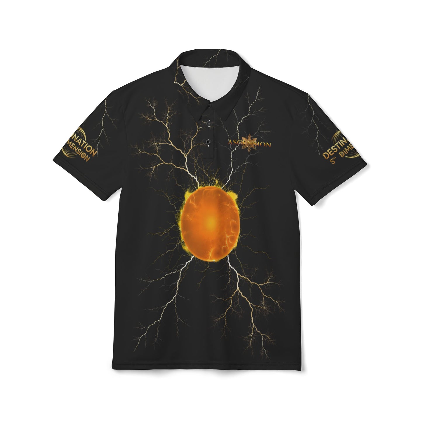 Polo Shirt - Ascension: Destination 5TH Dimension Sykotic Wear's Stylish and Elegant Edition