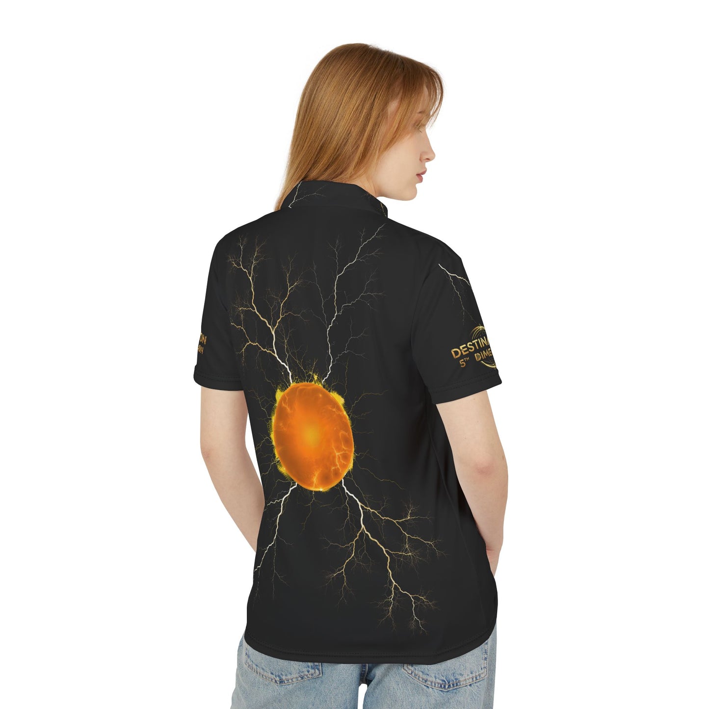 Polo Shirt - Ascension: Destination 5TH Dimension Sykotic Wear's Stylish and Elegant Edition
