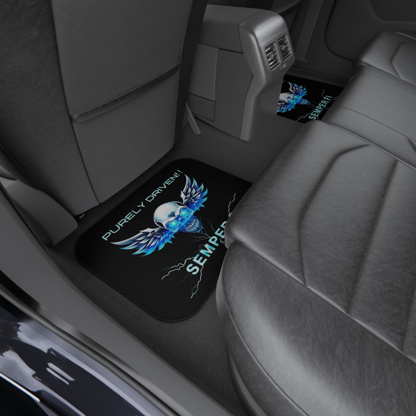 Car Mats - Purely Driven, Always Faithful Deranged Sykotic Gear Set of 4