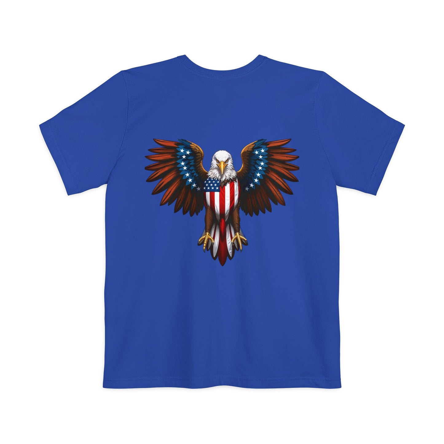 Patriotic Eagle Pocket T-Shirt, Unisex Graphic Tee, Veteran's Day Gift, Fourth of July Shirt, Casual Everyday Wear