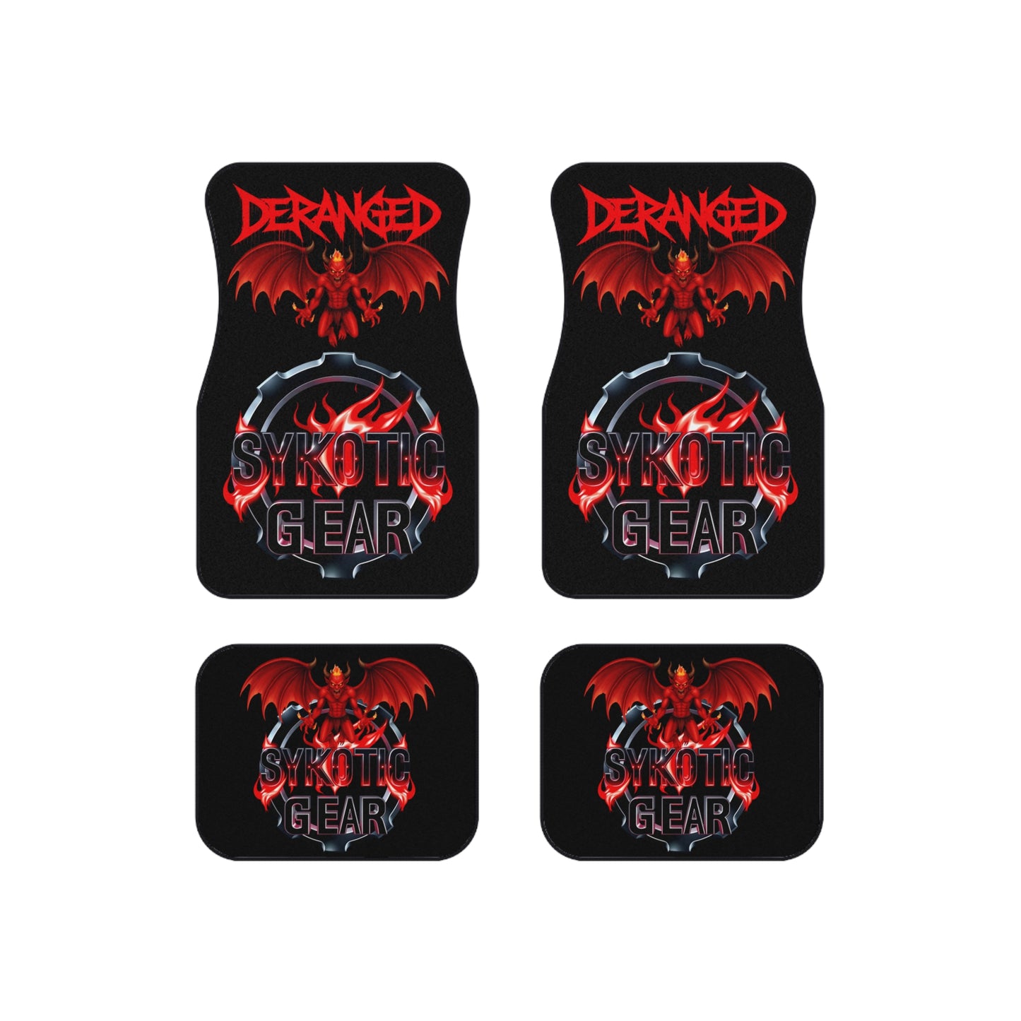 Car Mats Set: Deranged Sykotic Gear