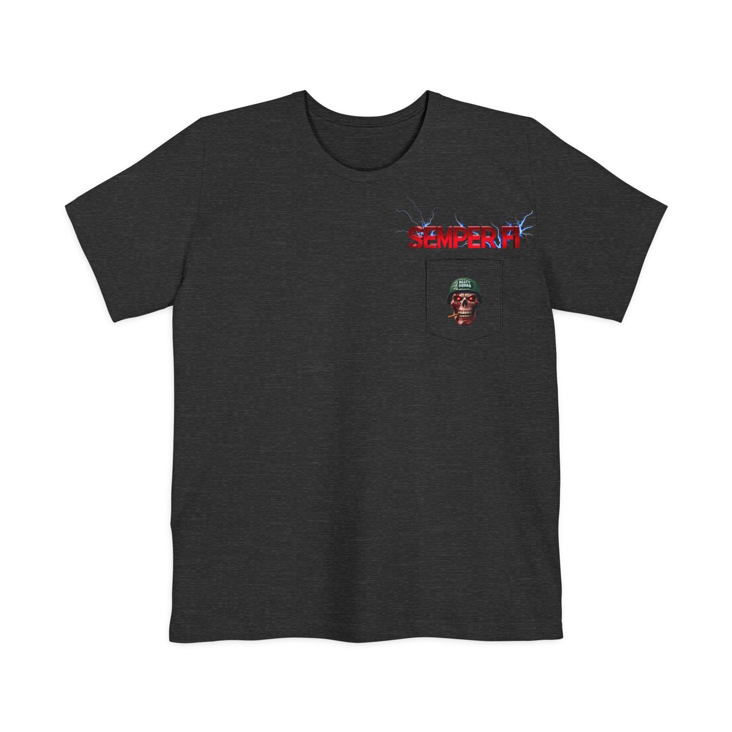 Patriotic Eagle Pocket T-Shirt, Unisex Graphic Tee, Veteran's Day Gift, Fourth of July Shirt, Casual Everyday Wear