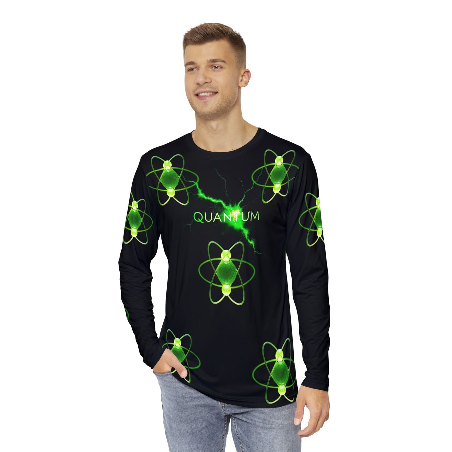 Men's Long Sleeve Shirt - Deranged Sykotic Wear QUANTUM Jersey Shirt