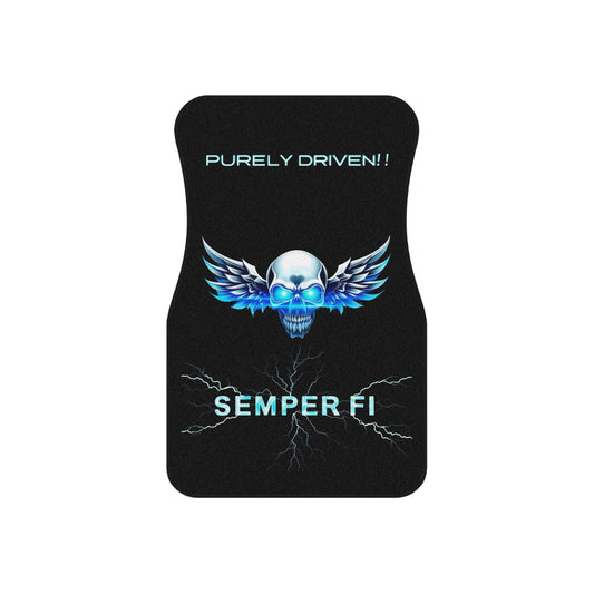 Car Mats - Purely Driven, Always Faithful Deranged Sykotic Gear Set of 4