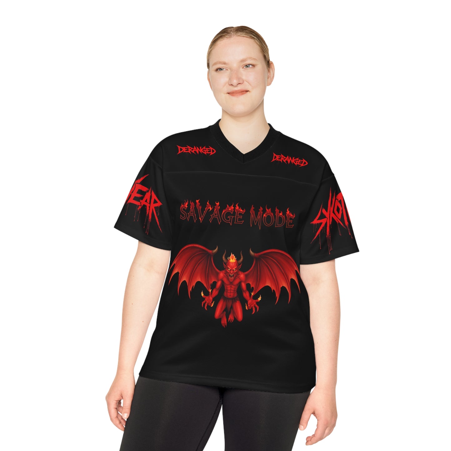 Football Jersey - Derangeds Sykotic Wear Savage Mode Sykotic Wear Jersey