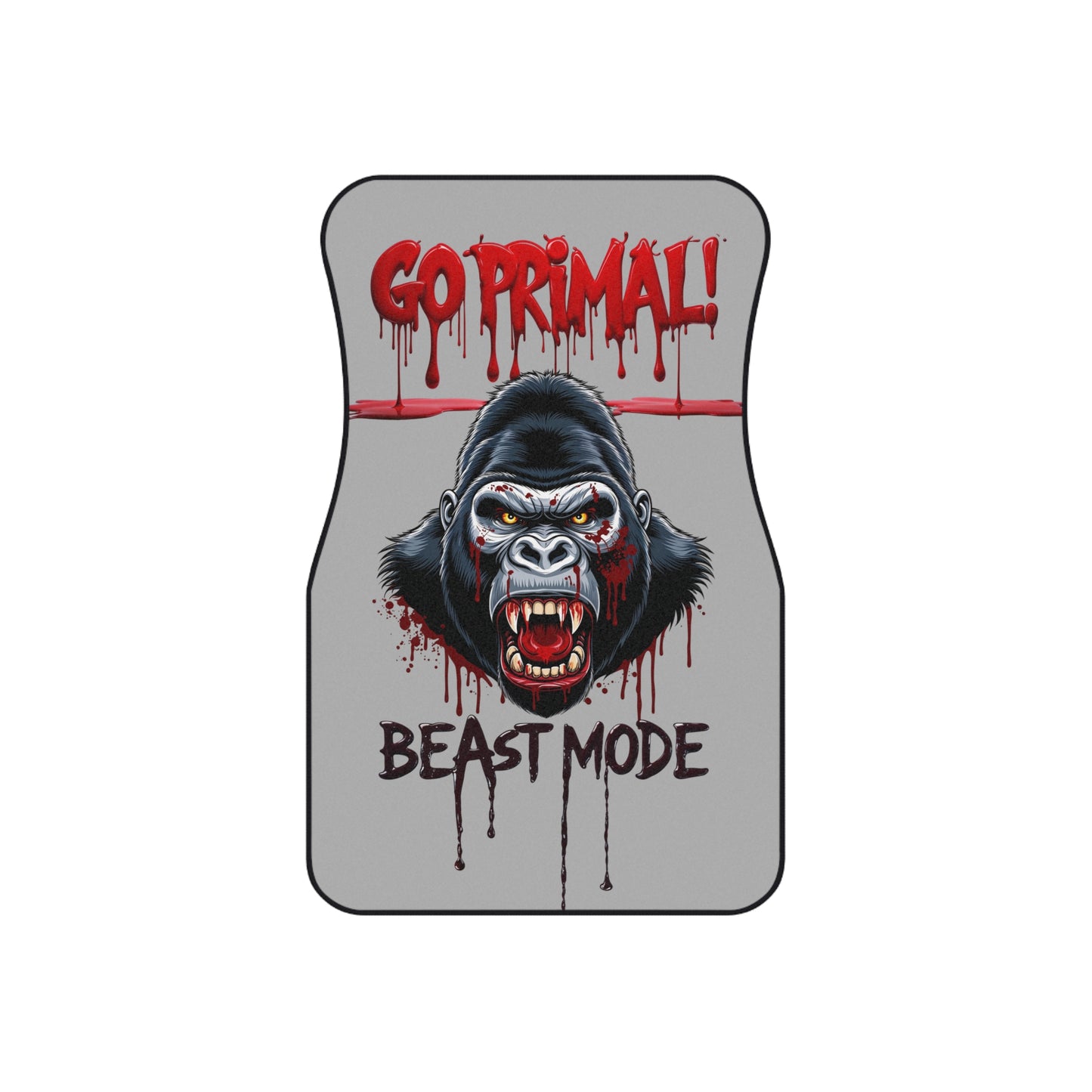 Car Mats Set - Go Primal Beast Mode Design
