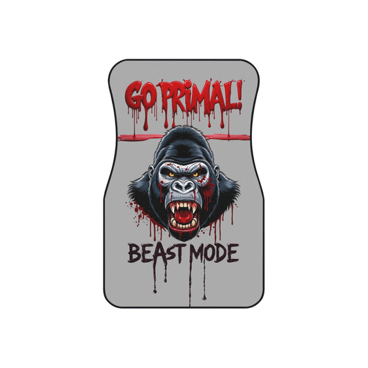 Car Mats Set - Go Primal Beast Mode Design