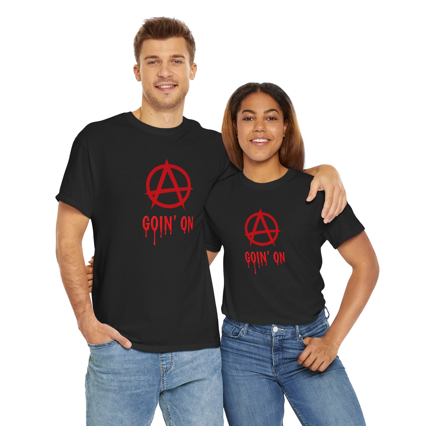 T-Shirt - Chaos Goin' On - Unisex Heavy Cotton Tee for Those Embracing Life's Chaotic Energy!