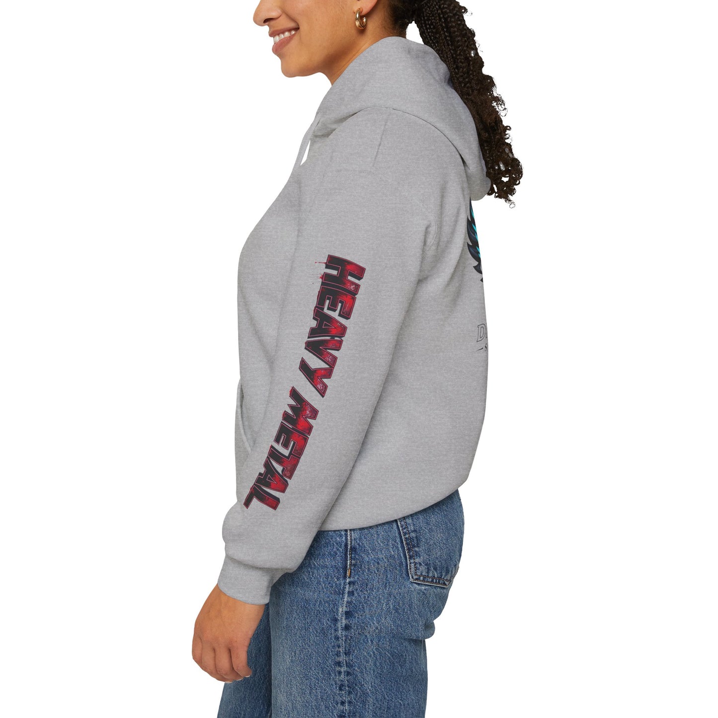 Heavy Metal Flying Skull Hoodie - Perfect Gift for Rockers