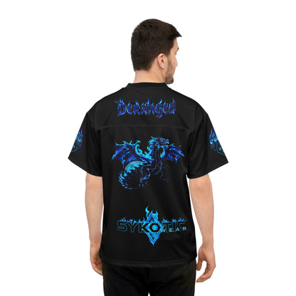 Football Jersey - Sykotic Flying Flaming Skull Metal Design