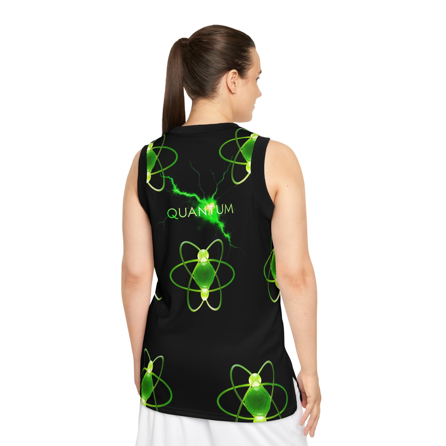 Quantum Unisex Basketball Jersey, AOP Athletic Top, Sportswear Gift, Basketball Lover Apparel, Game Day Jersey, Science Theme Clothing