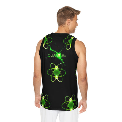 Quantum Unisex Basketball Jersey, AOP Athletic Top, Sportswear Gift, Basketball Lover Apparel, Game Day Jersey, Science Theme Clothing