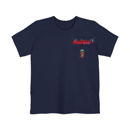 Patriotic Eagle Pocket T-Shirt, Unisex Graphic Tee, Veteran's Day Gift, Fourth of July Shirt, Casual Everyday Wear