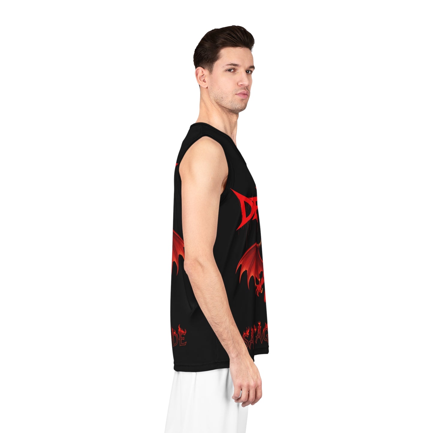 Savage Mode Basketball Jersey - Deranged Design for Fierce Players