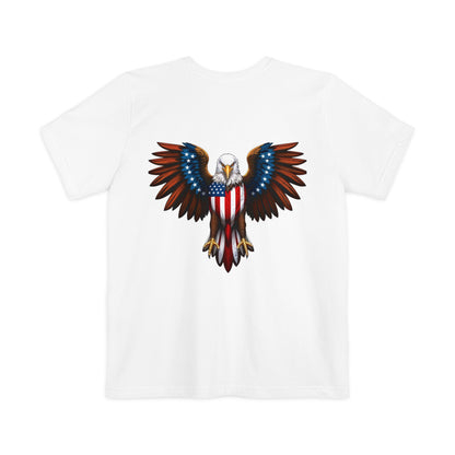 Patriotic Eagle Pocket T-Shirt, Unisex Graphic Tee, Veteran's Day Gift, Fourth of July Shirt, Casual Everyday Wear