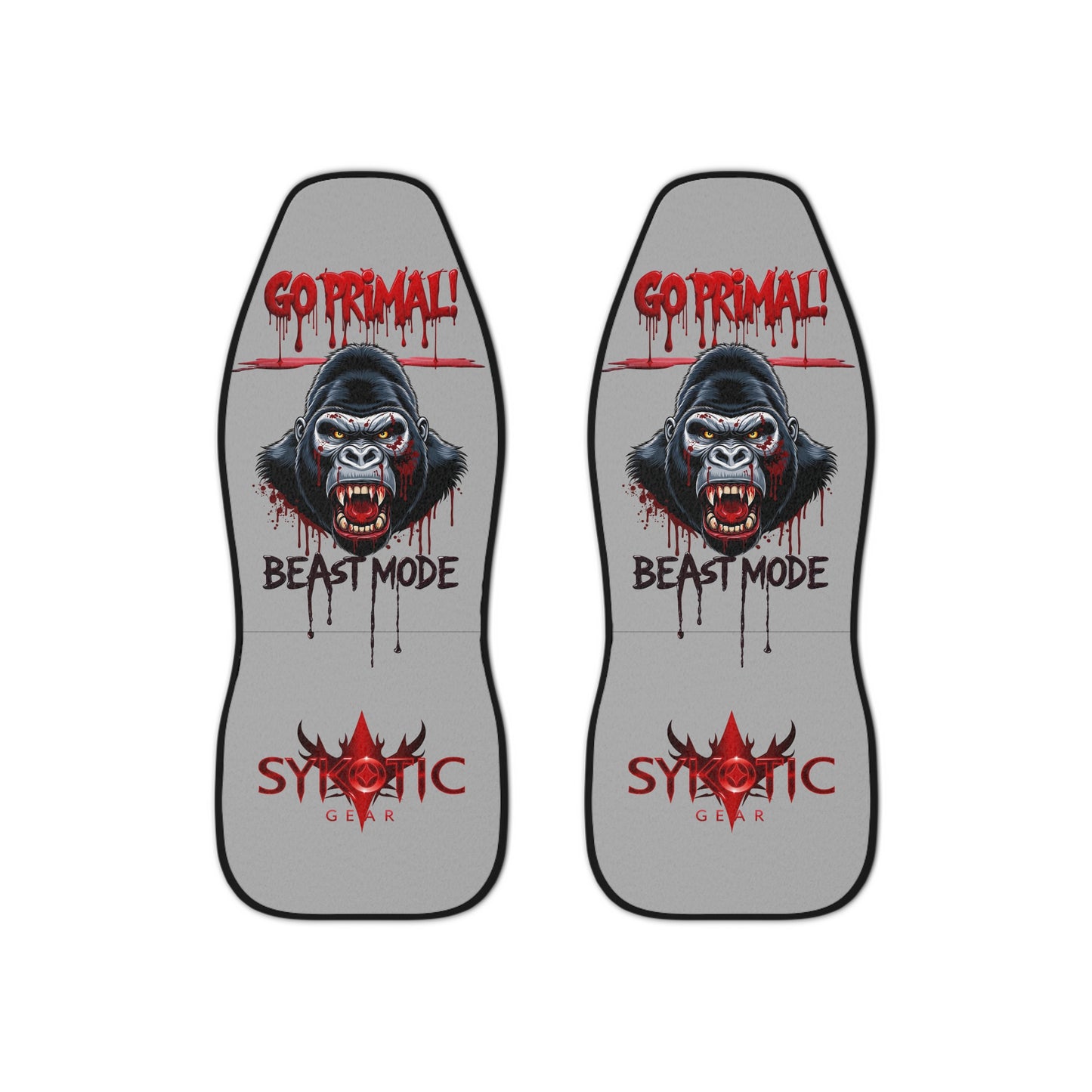 Car Seat Covers - Extreme Primal Beast Mode Deranged Sykotic Gear for the Extreme Individual