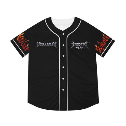Deranged Fire Elemental! Men's Baseball Jersey (AOP)