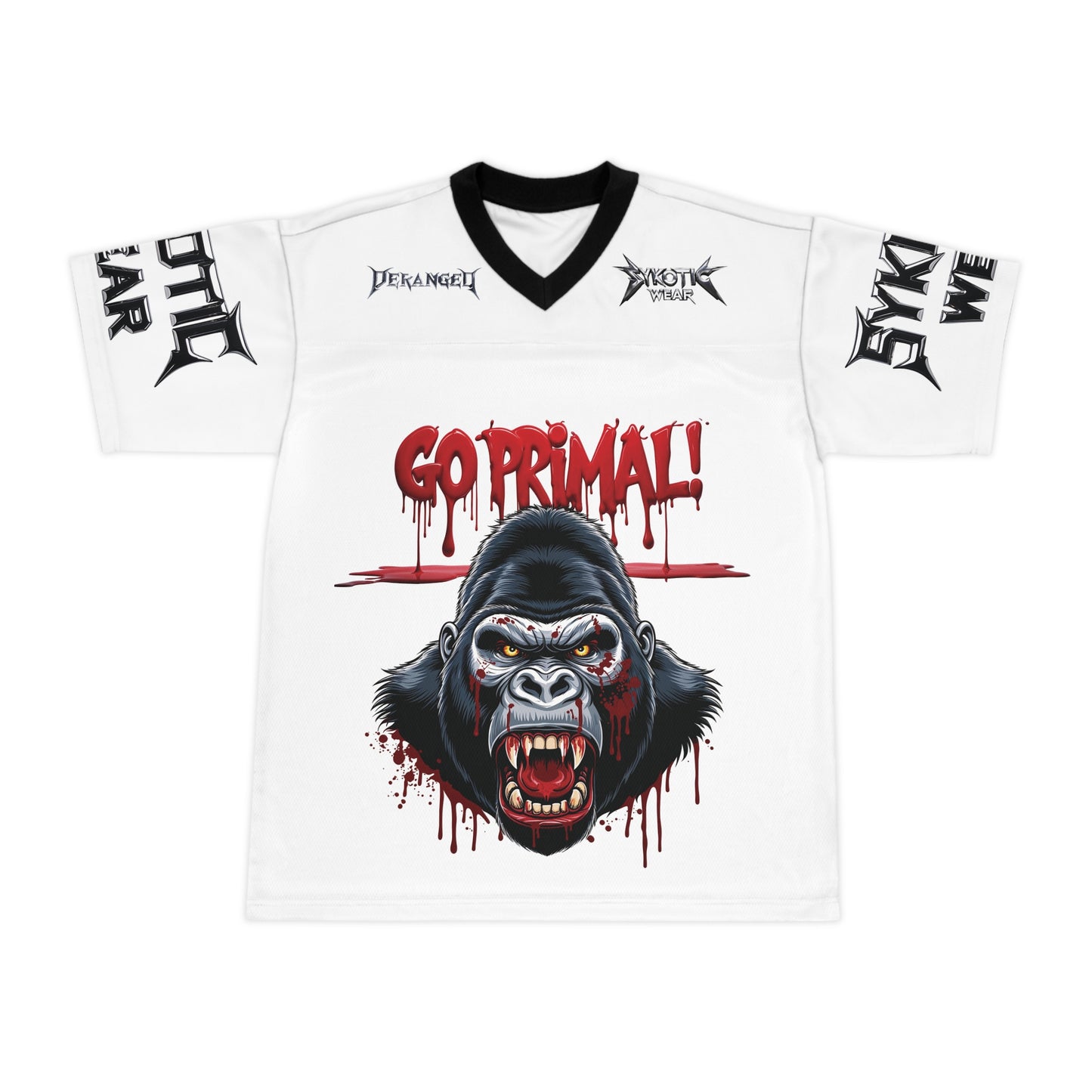 GO PRIMAL! Unisex Football Jersey (AOP)
