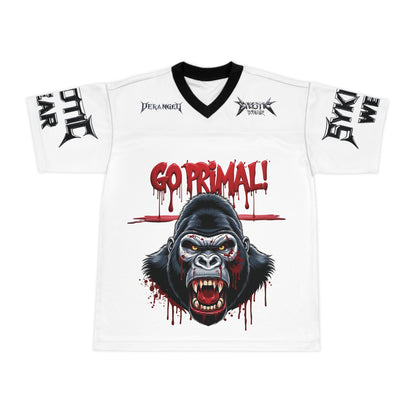 GO PRIMAL! Unisex Football Jersey (AOP)