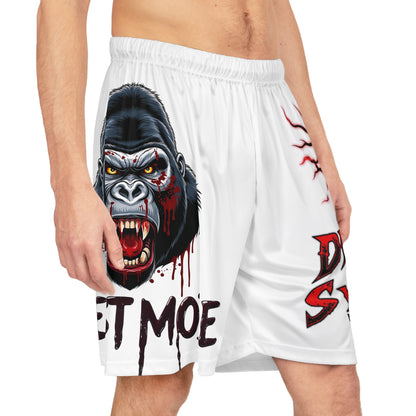 Basketball Shorts - Deranged Sykotic Wear's Beast Mode Jersey Shorts