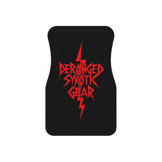 Car Mats Set - Deranged Sykotic Gear Accent for Your Ride