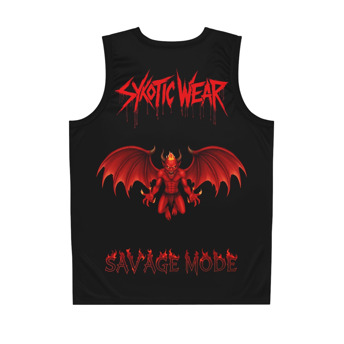 Savage Mode Basketball Jersey - Deranged Design for Fierce Players