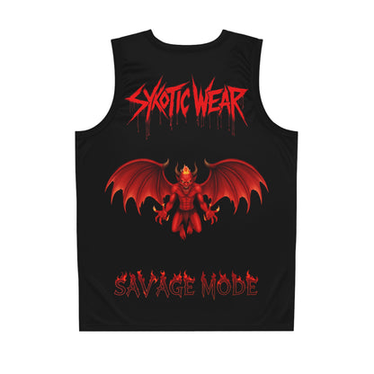 Savage Mode Basketball Jersey - Deranged Design for Fierce Players