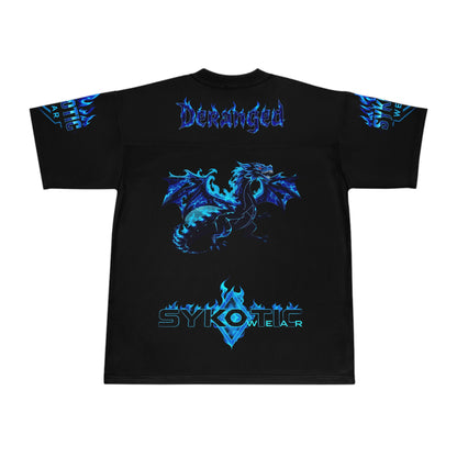 Football Jersey - Sykotic Flying Flaming Skull Metal Design