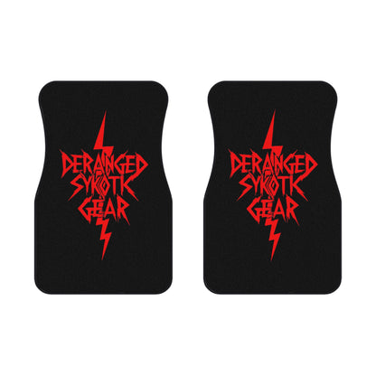 Car Mats Set - Deranged Sykotic Gear Accent for Your Ride