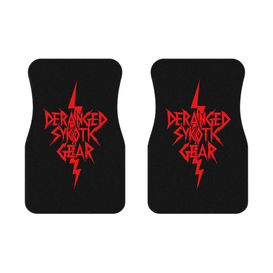 Car Mats Set - Deranged Sykotic Gear Accent for Your Ride