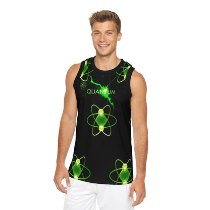 Quantum Unisex Basketball Jersey, AOP Athletic Top, Sportswear Gift, Basketball Lover Apparel, Game Day Jersey, Science Theme Clothing
