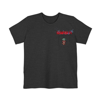 Patriotic Eagle Pocket T-Shirt, Unisex Graphic Tee, Veteran's Day Gift, Fourth of July Shirt, Casual Everyday Wear
