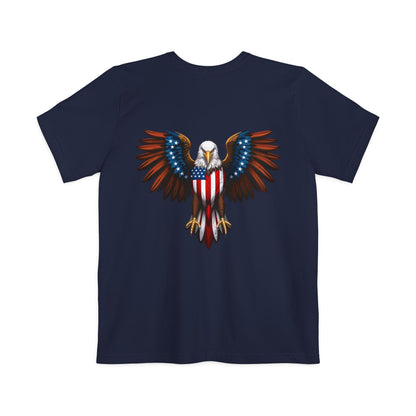 Patriotic Eagle Pocket T-Shirt, Unisex Graphic Tee, Veteran's Day Gift, Fourth of July Shirt, Casual Everyday Wear