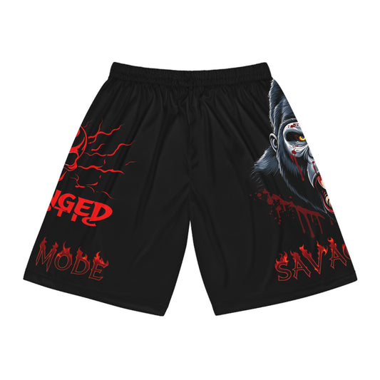 Savage Mode Basketball Shorts - Deranged Sykotic Edition