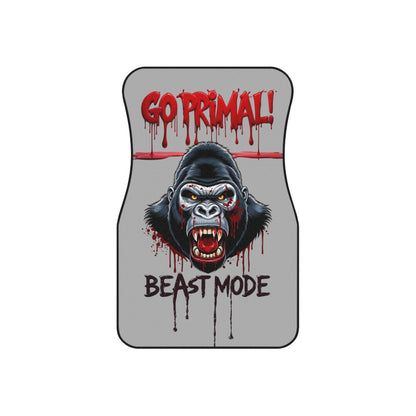 Car Mats Set - Go Primal Beast Mode Design