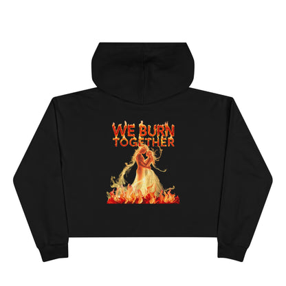 Eternal Flame Crop Hoodie - If the World Burns Design