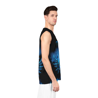 Flaming Skull Basketball Jersey
