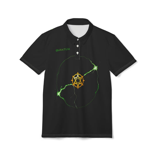 Quantum Energy Polo Shirt | Unisex Graphic Tee | Sci-Fi Theme | Casual Wear | Perfect Gift for Science Lovers