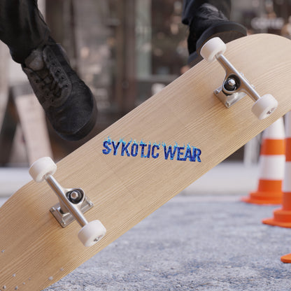 Sykotic Wear Transparent Outdoor Sticker, Stylish Water-Resistant Vinyl Decal, Perfect for Cars, Laptops, Gift for Teens & Trendsetters